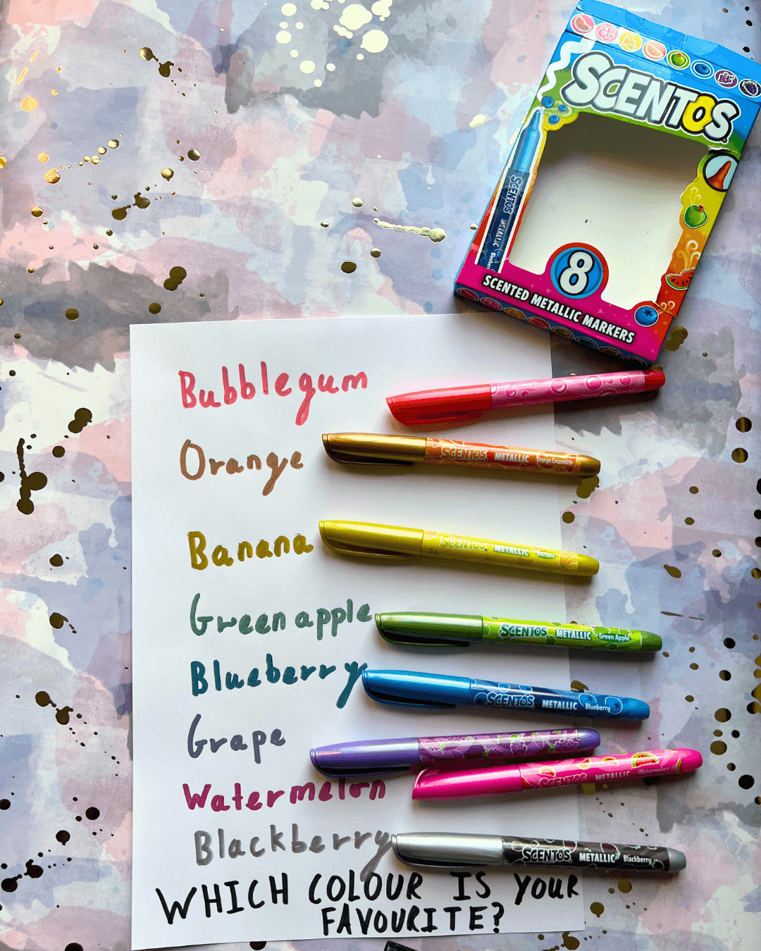 Scented 8 Metallic Markers