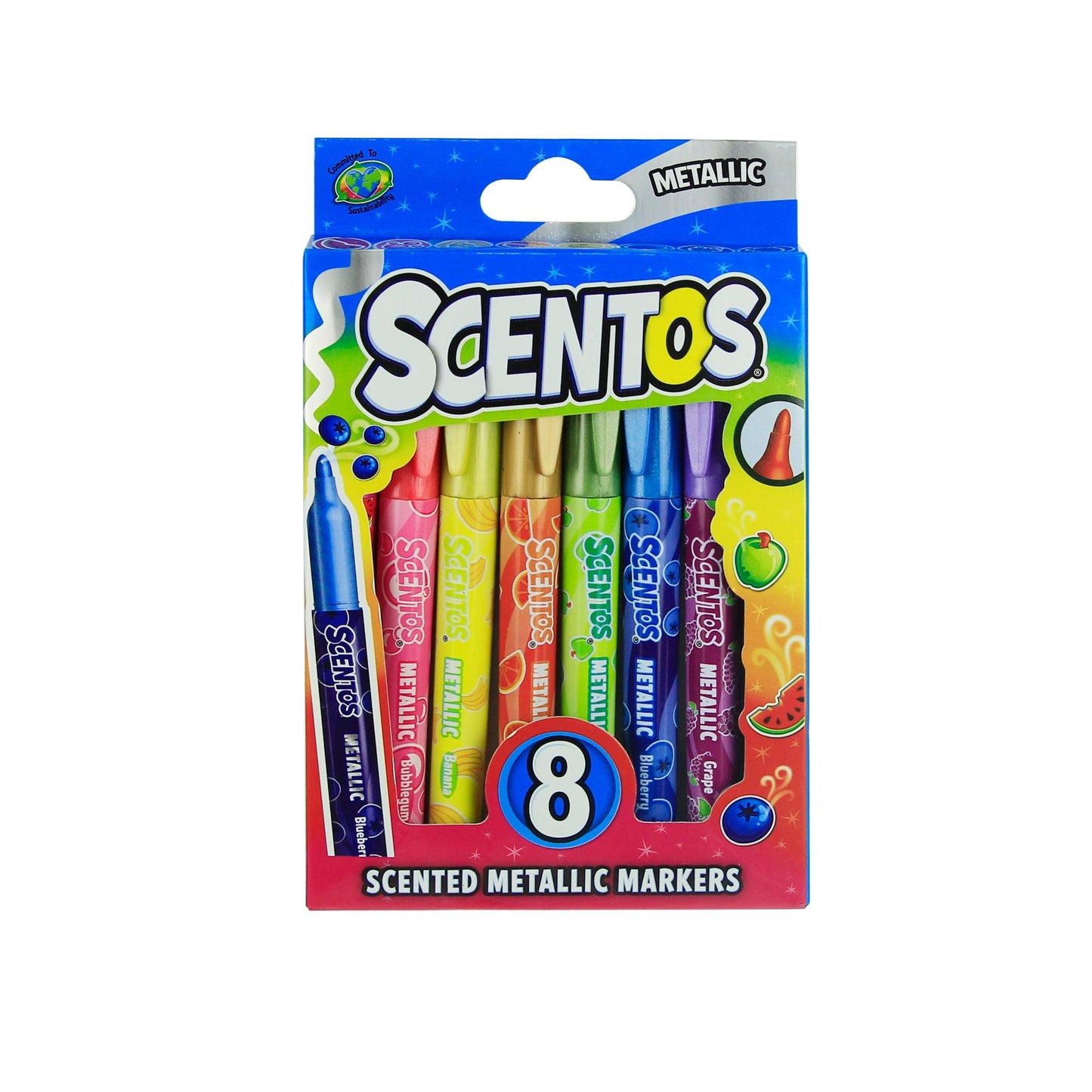 Scented 8 Metallic Markers