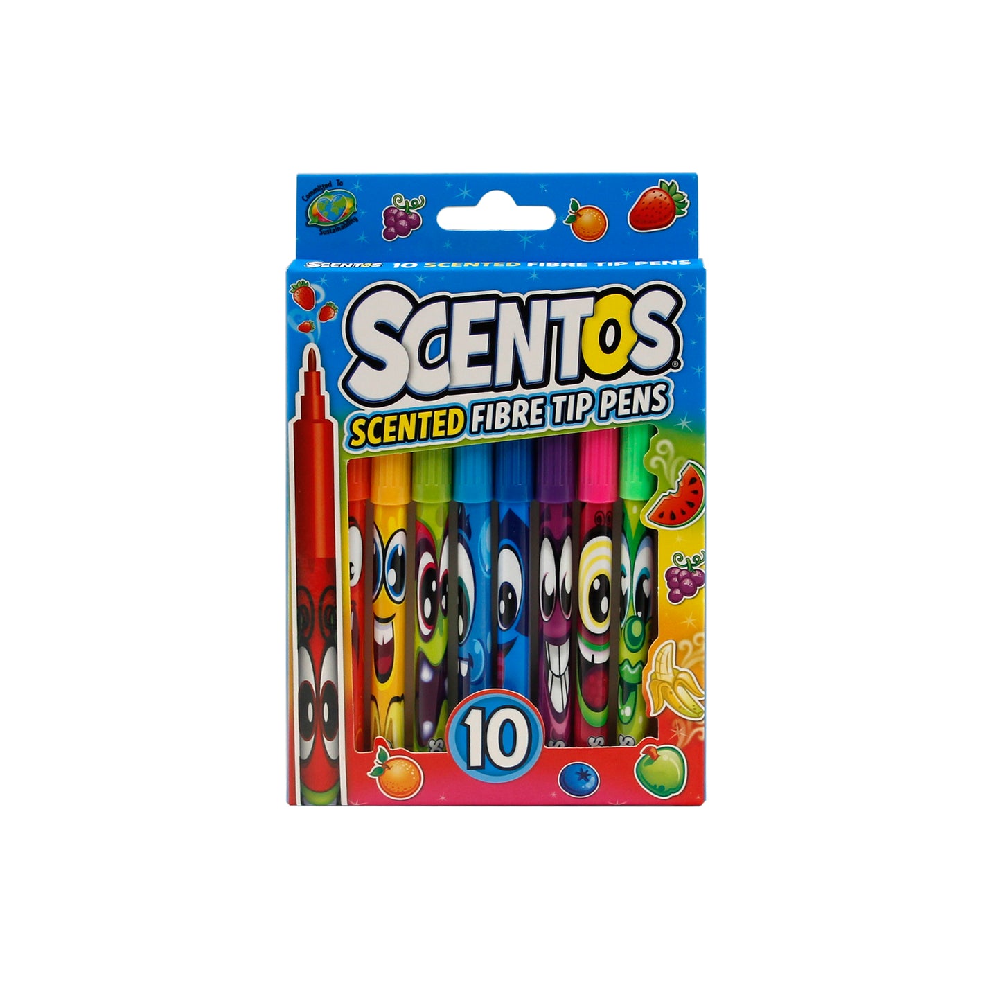 Scented 10 Fibre Tip Pens