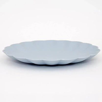 Large Multicolor Reusable Bamboo Plates (x 6)