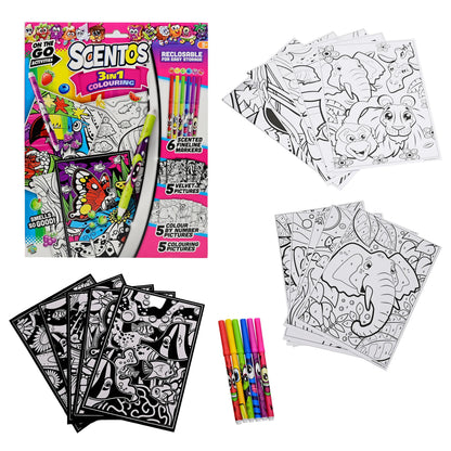Scentos On The Go 3 In 1 Colouring
