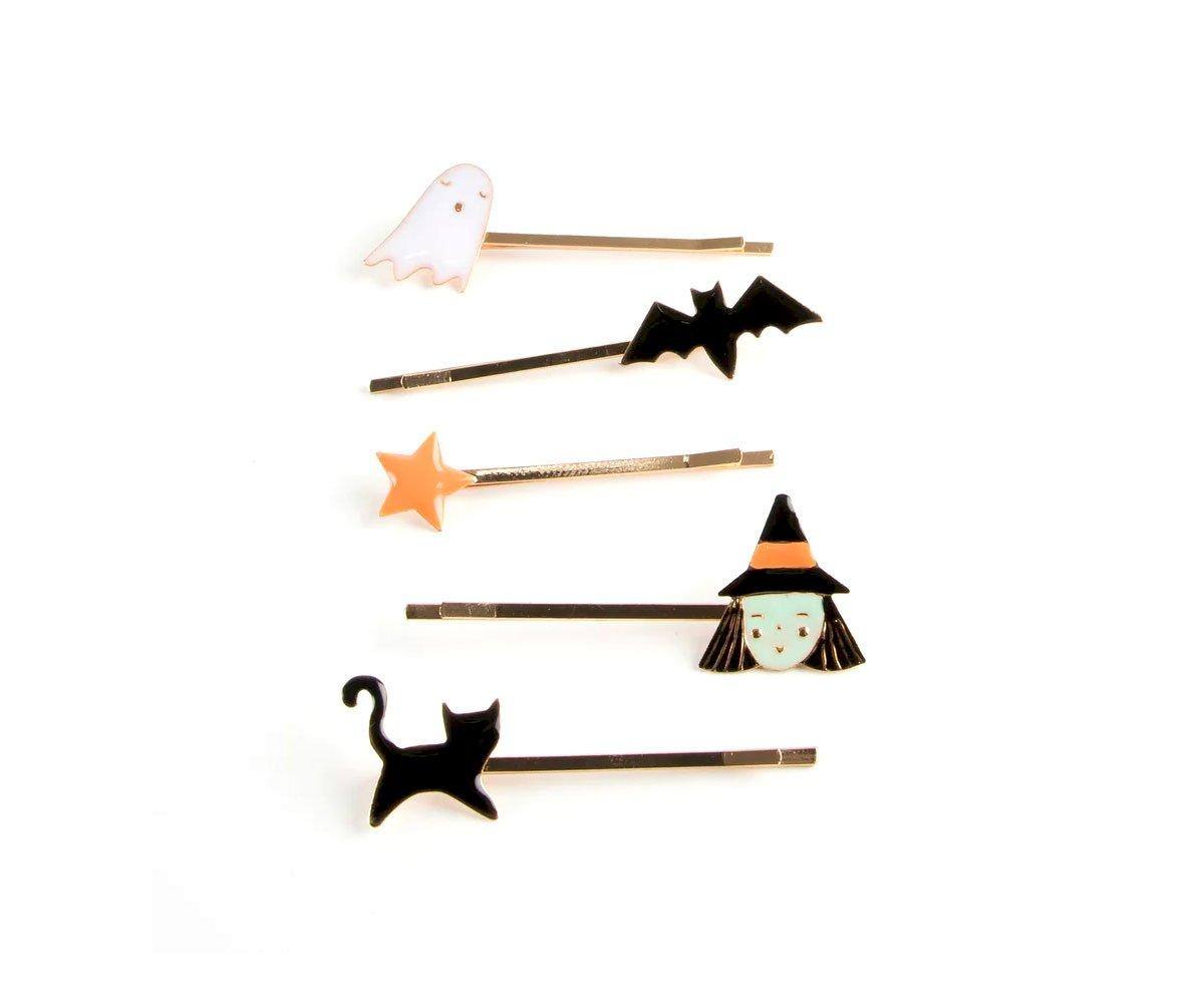 Enamel Halloween Hair Slides (x 10)