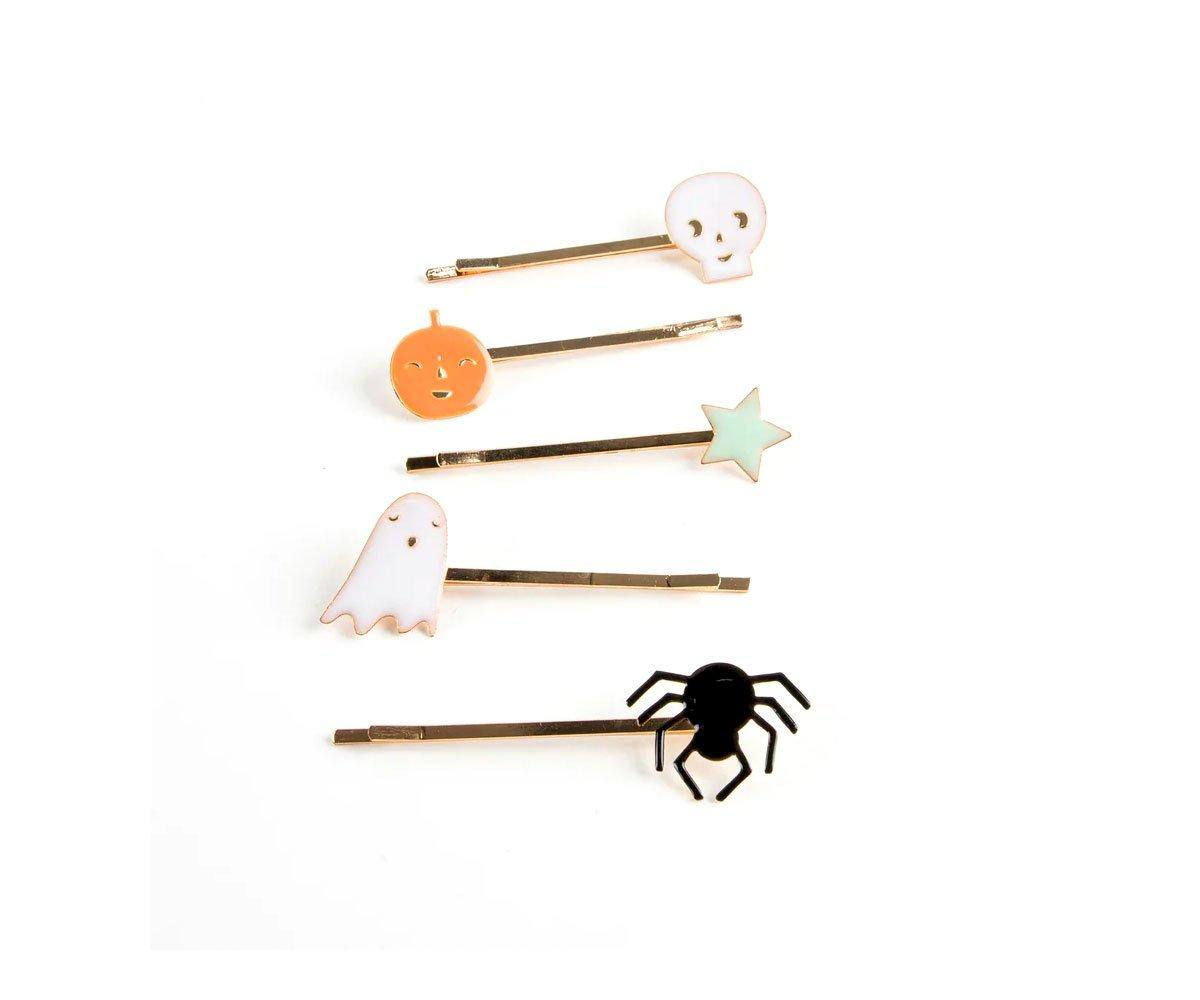 Enamel Halloween Hair Slides (x 10)