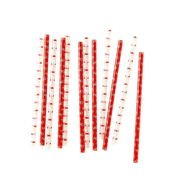 Believe Santa Reusable Straw Set