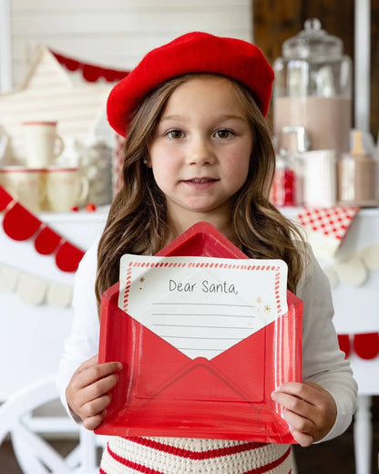 Letter to Santa Shaped Paper Plates