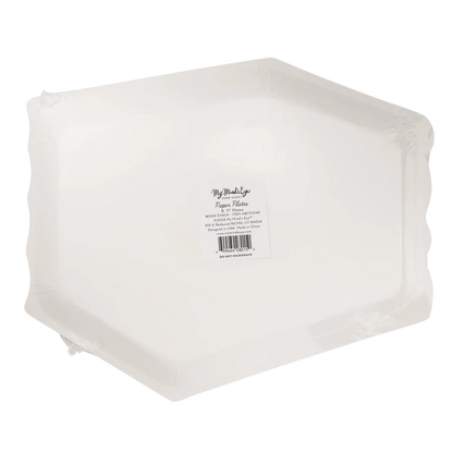 Stack of Books Paper Plate ( x8)