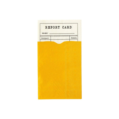 Back To School Report Card Dinner Napkin