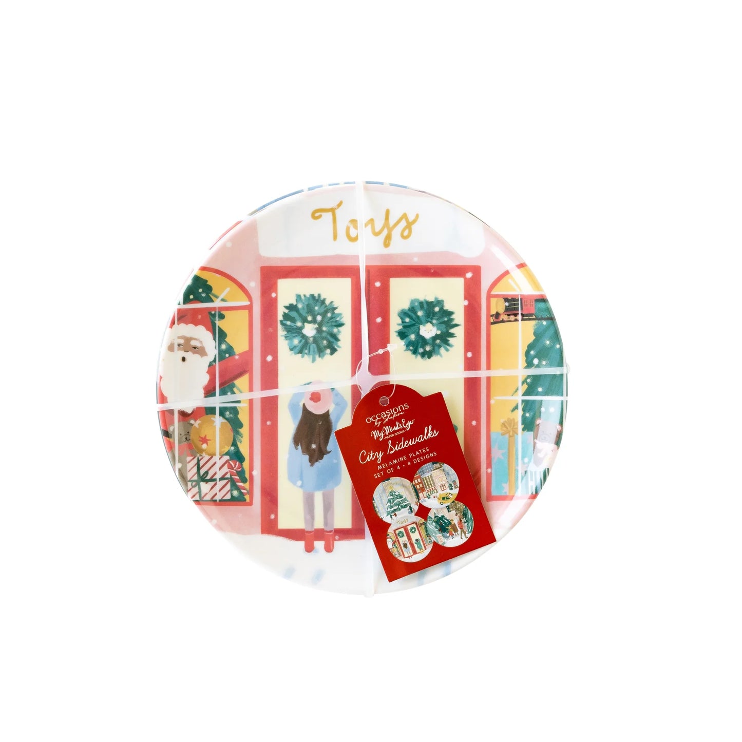 Occasions By Shakira - City Sidewalks Melamine Plate Set