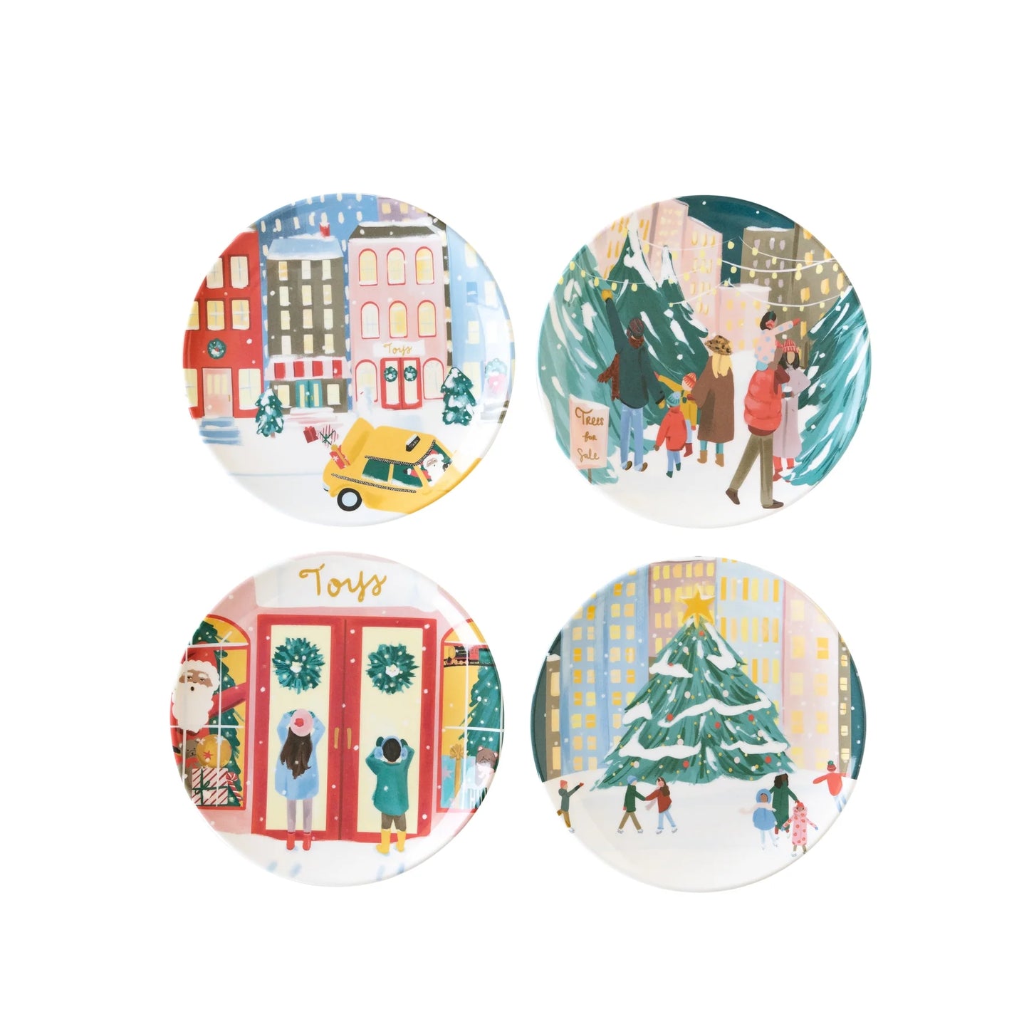 Occasions By Shakira - City Sidewalks Melamine Plate Set