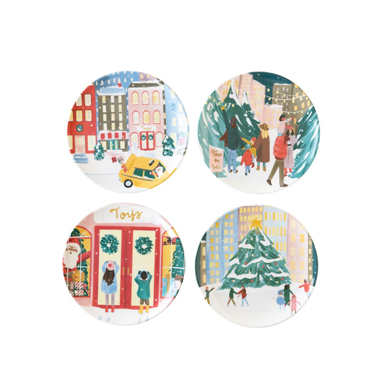 Occasions By Shakira - City Sidewalks Melamine Plate Set