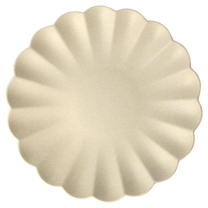 Large Multicolor Reusable Bamboo Plates (x 6)