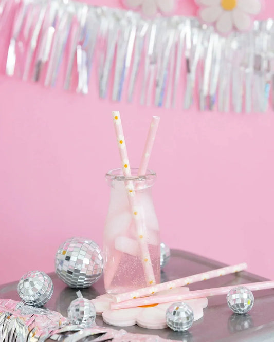 Disco Daisy Reusable Straws (x12)