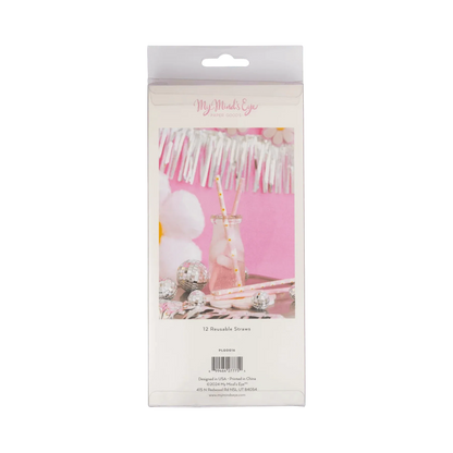 Disco Daisy Reusable Straws (x12)