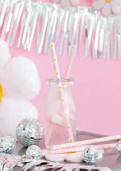 Disco Daisy Reusable Straws (x12)