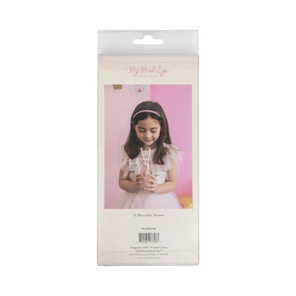 Princess Reusable Straws (x12)