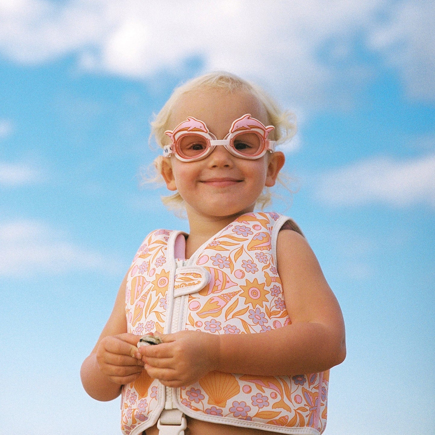 Ocean Magic Pink Kids Swim Goggles