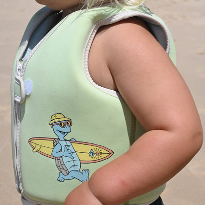 Shred Turtle Aqua Kids Swim Vest