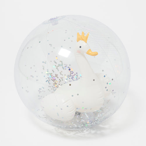 Princess Swan 3D Inflatable Beach Ball