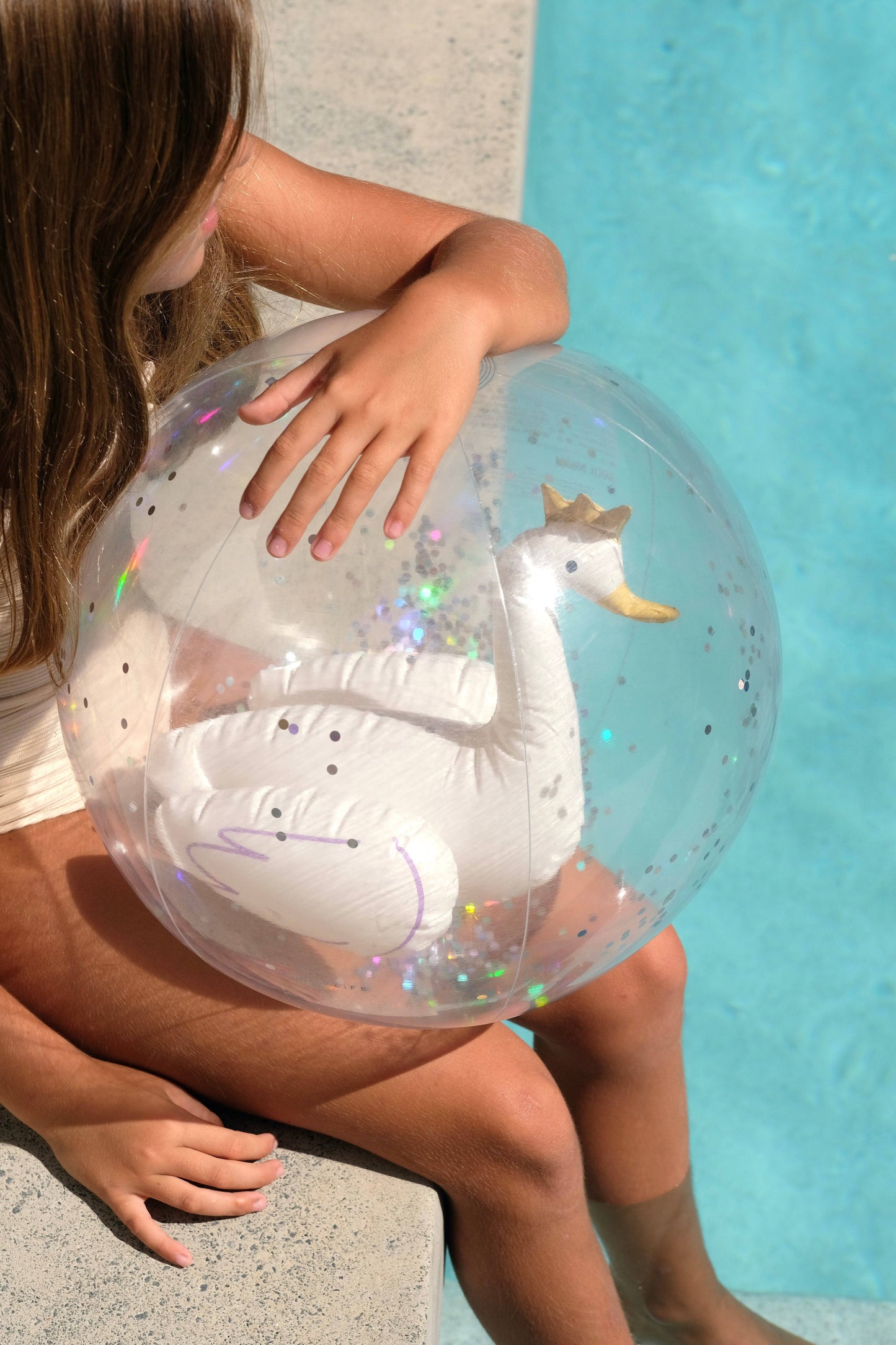 Princess Swan 3D Inflatable Beach Ball