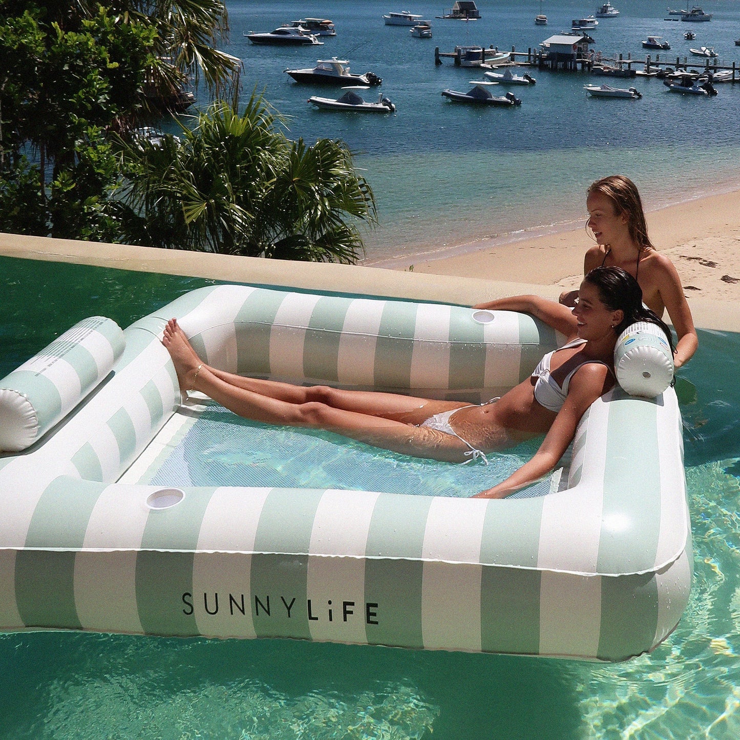 The Vacay Soft Olive Luxe Twin Hammock Float