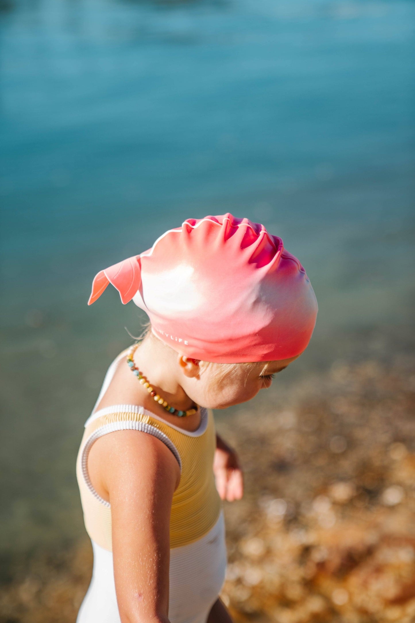 Melody The Mermaid Kids Swimming Cap