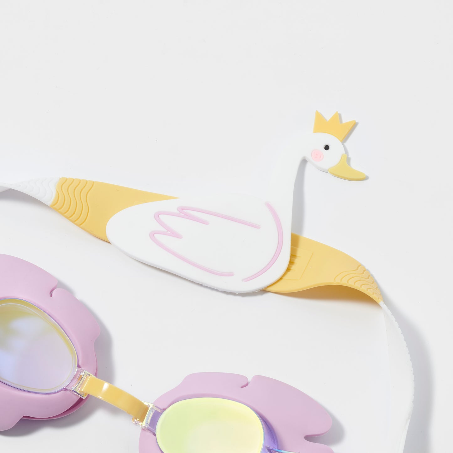 Princess Swan Kids Swim Goggles