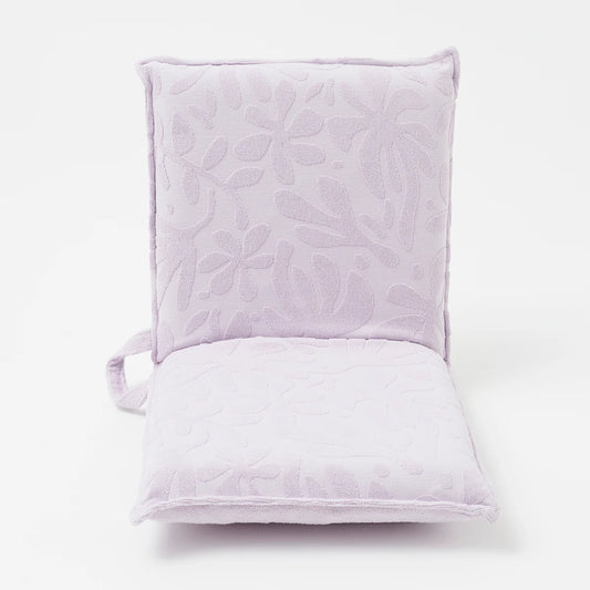 Terry Travel Lounger Chair Rio Sun Pastel Lilac