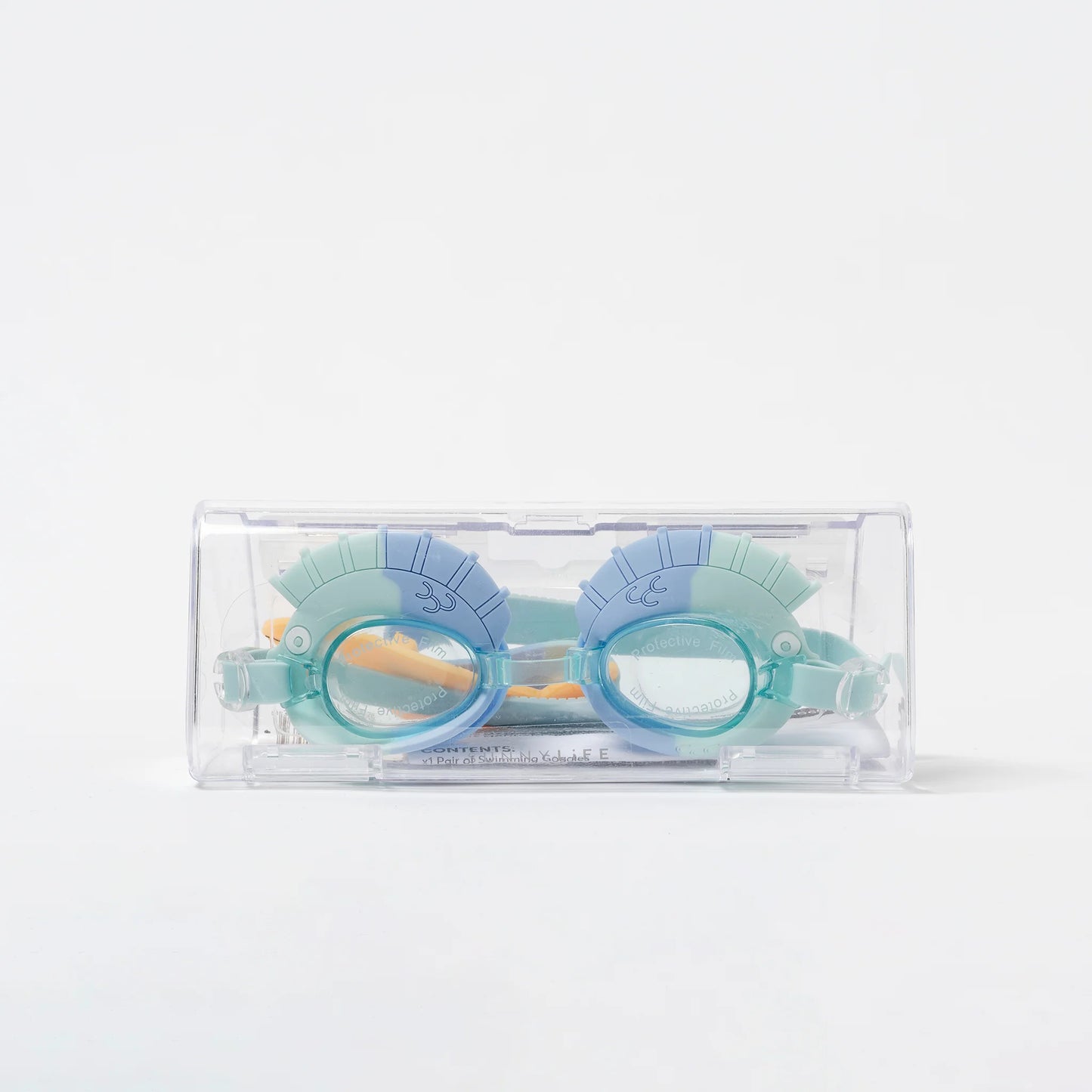 Finn the Fish Aqua Blue Swimming Goggles