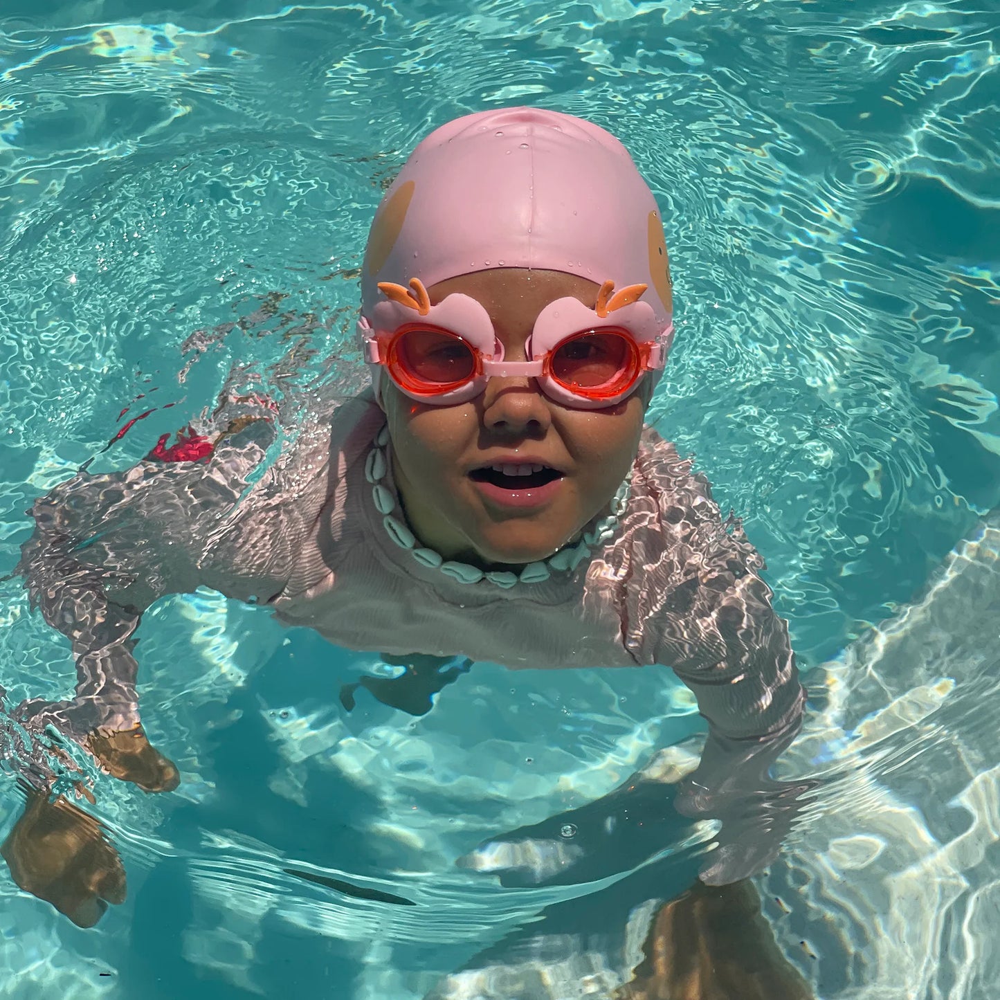 Cotton Candy Cherry Swim Goggles