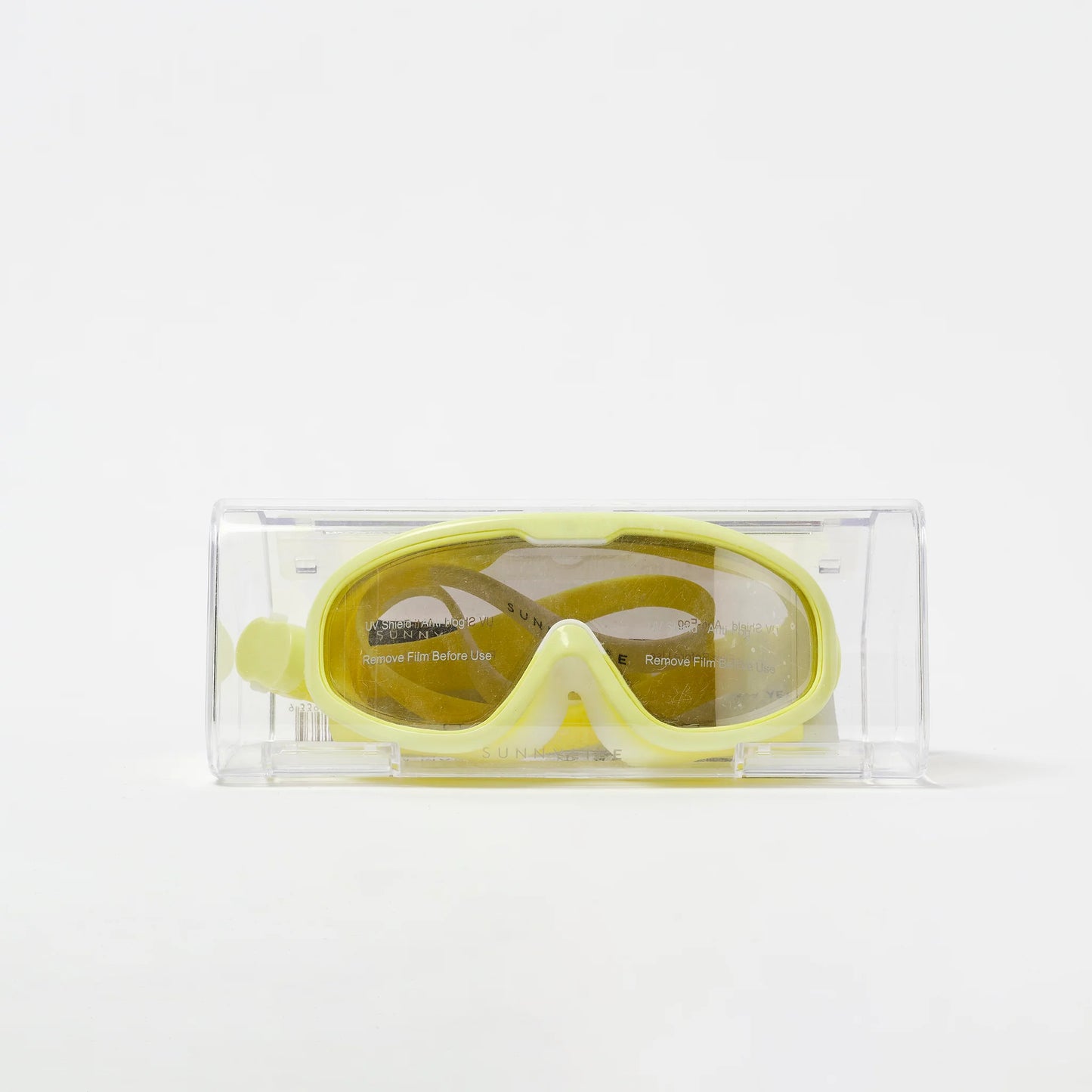 Salty the Shark Neon Yellow Kids Swim Mask