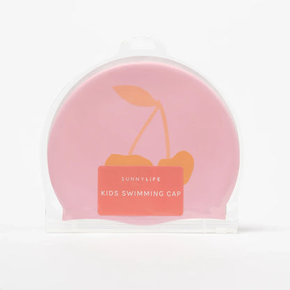 Cotton Candy Cherry Swimming Cap