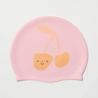 Cotton Candy Cherry Swimming Cap