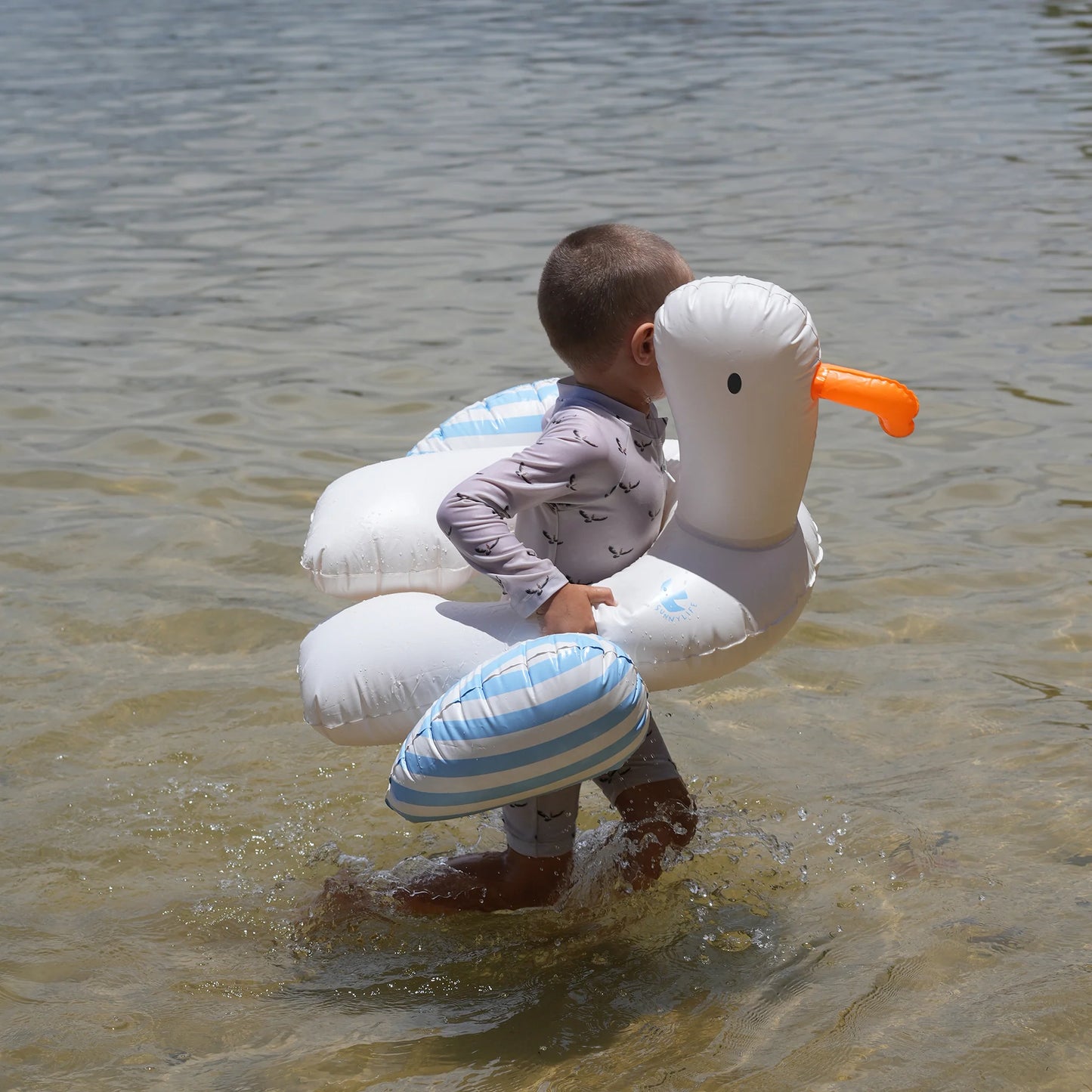 Sid the Seagull Blue Stripe Kiddy Float