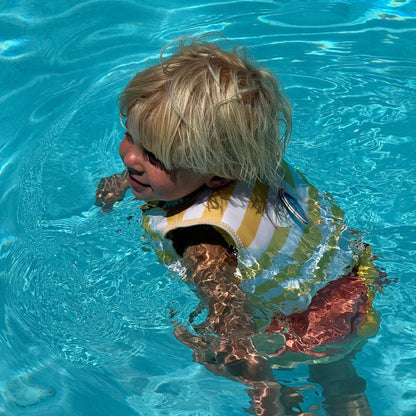 Sid the Seagull Mustard Stripe Kids Swim Vest