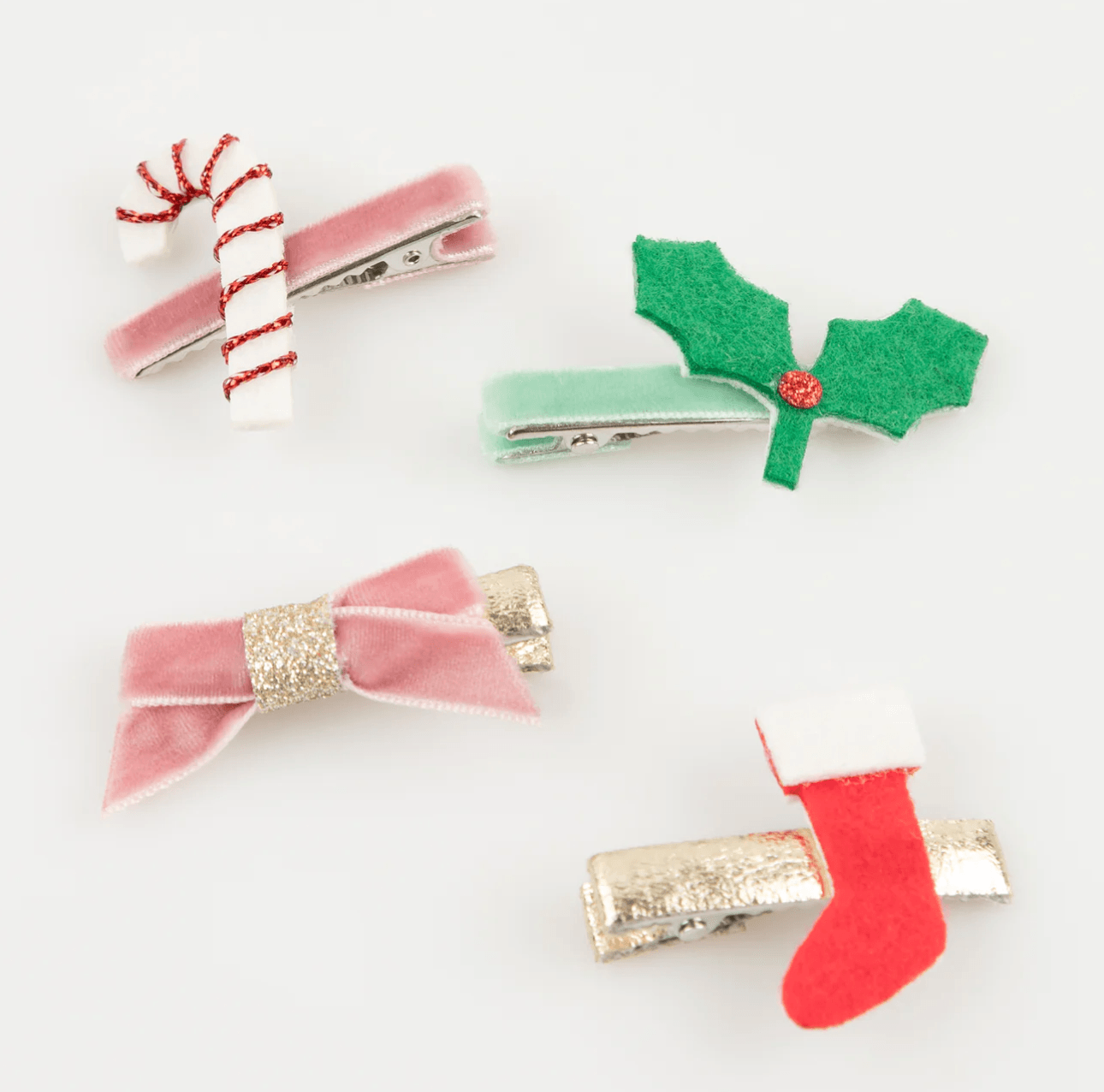 Christmas Icon Hair Clips (x 8)