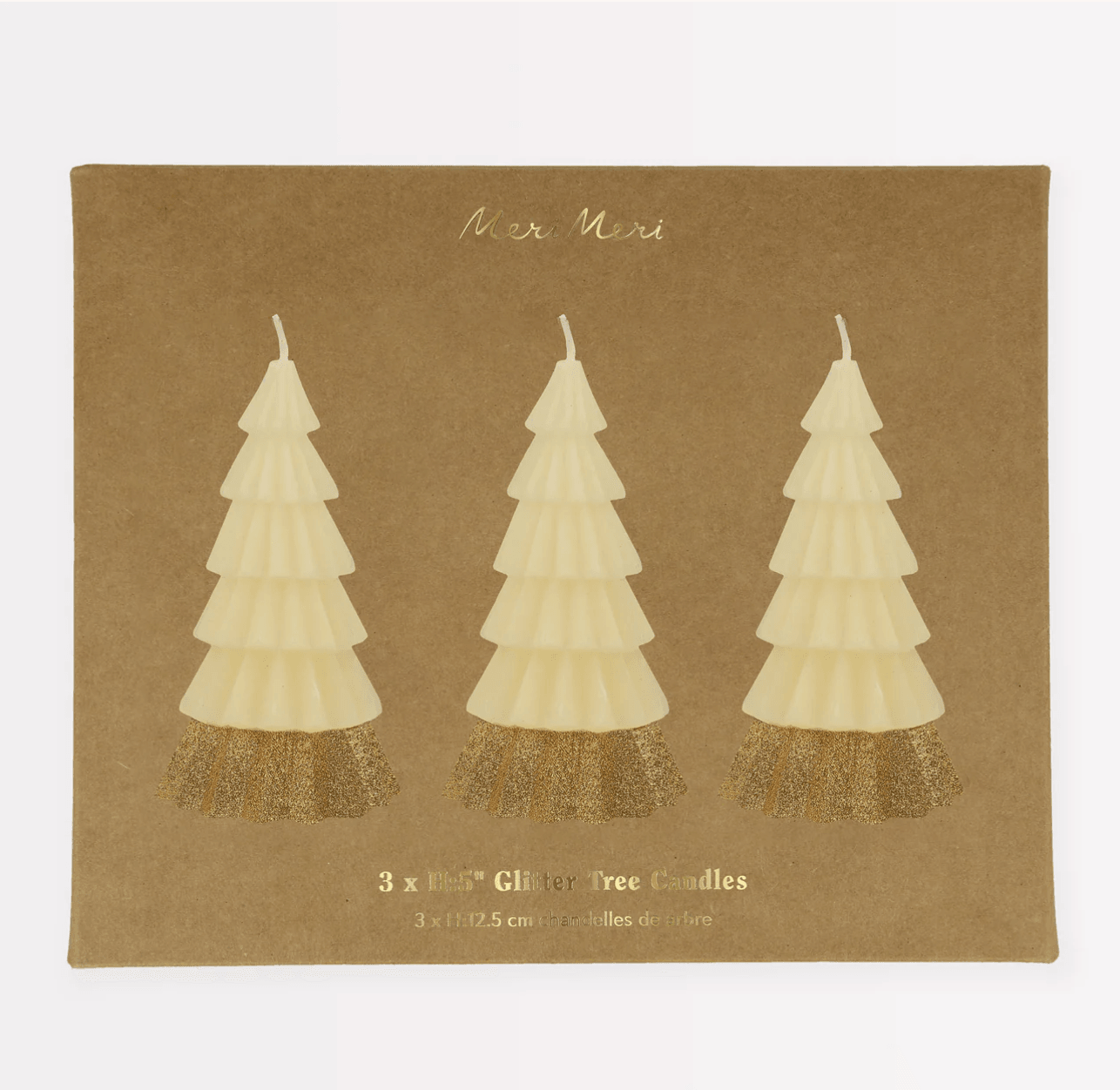 Ivory Tree Candles (x 3)