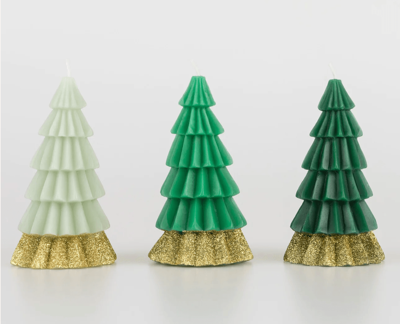 Green Tree Candles (x 3)