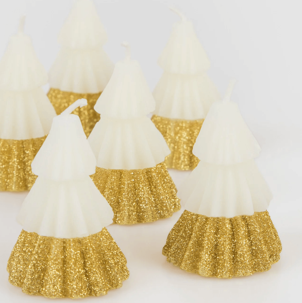 Ivory Mini Tree Candles (x 6)