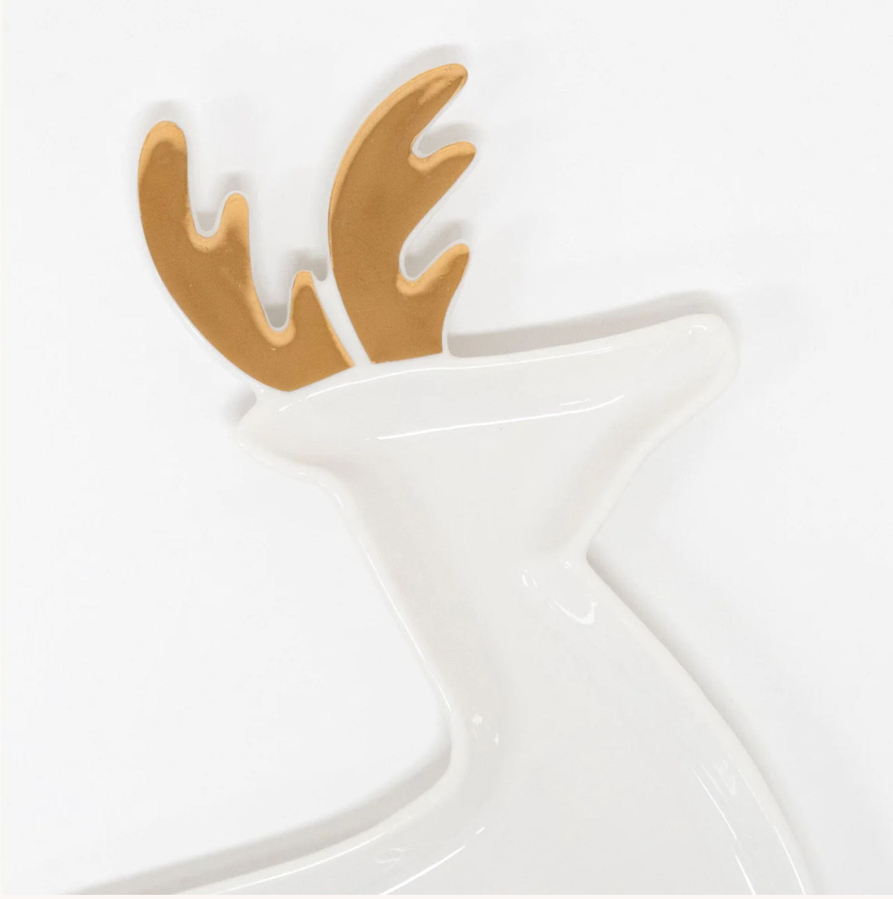 Porcelain Reindeer Plates (x 2)