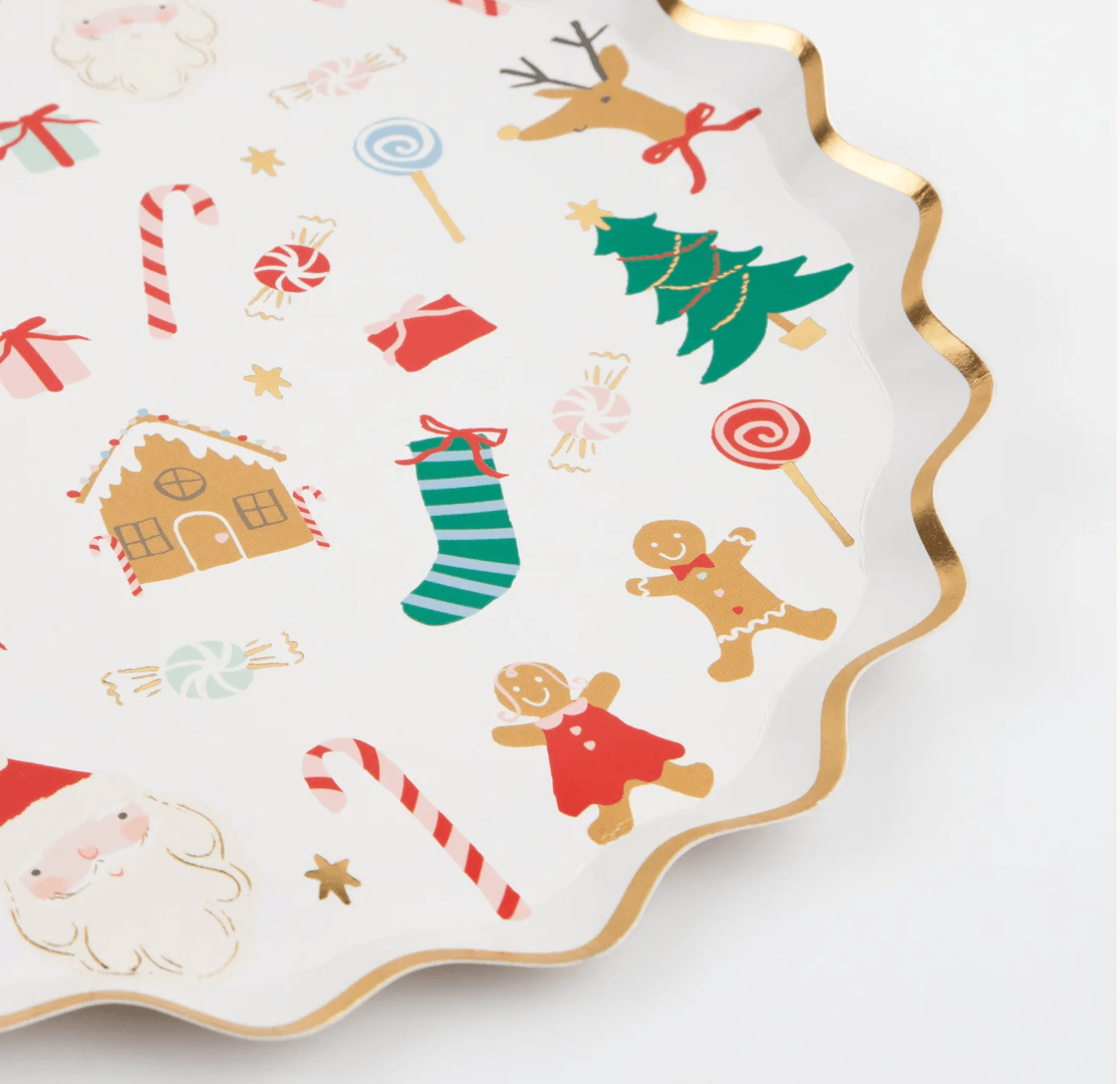 Jolly Christmas Plates (x 8)