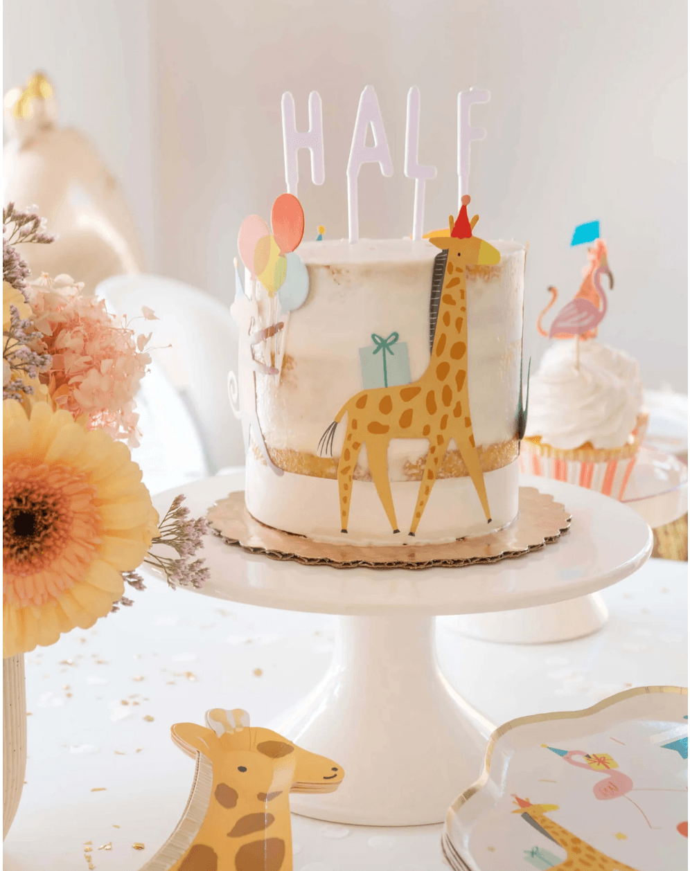 Meri Meri Animal Parade Cake Wrap & Toppers (x 6) - partyalacarte.co.in