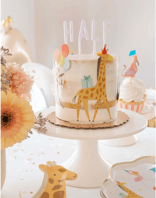 Meri Meri Animal Parade Cake Wrap & Toppers (x 6) - partyalacarte.co.in
