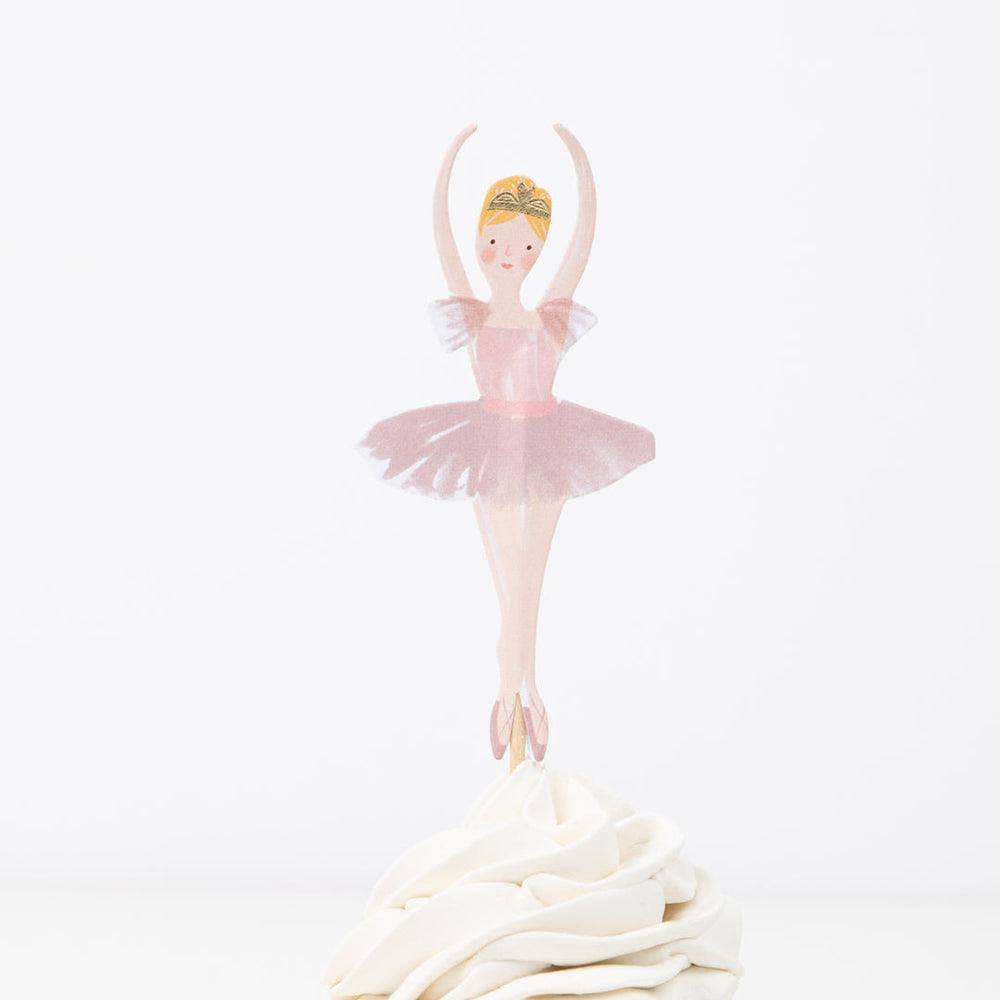 Meri Meri Ballerina Cupcake Kit (x 24 toppers) - partyalacarte.co.in