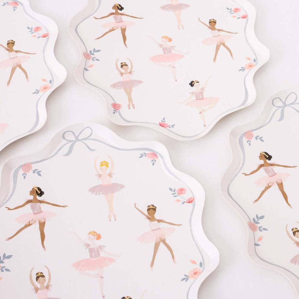 Meri Meri Ballerina Plates (x 8) - partyalacarte.co.in