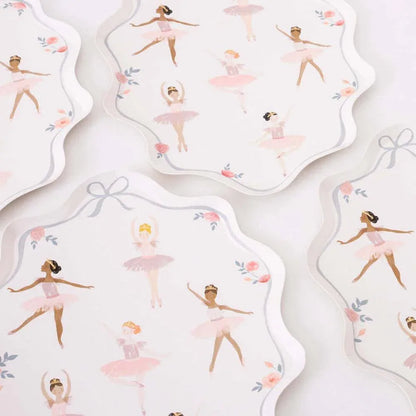Meri Meri Ballerina Plates (x 8) - partyalacarte.co.in