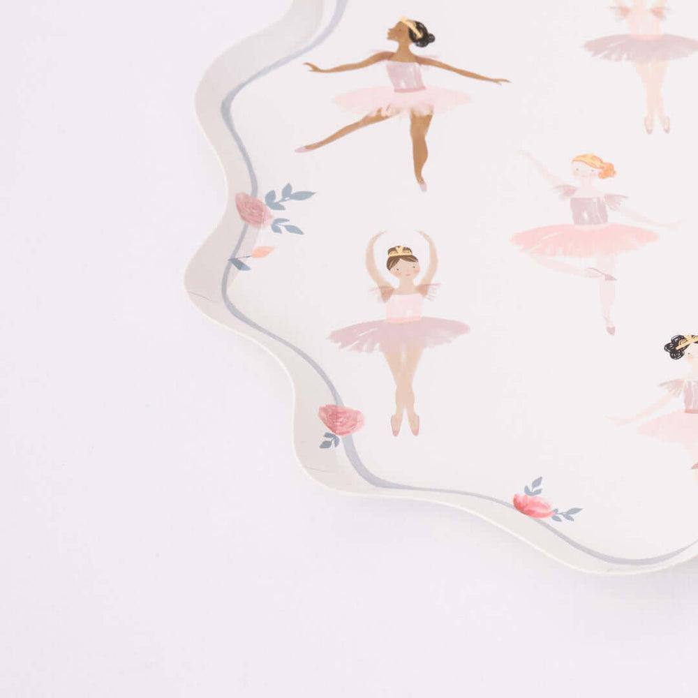 Meri Meri Ballerina Plates (x 8) - partyalacarte.co.in