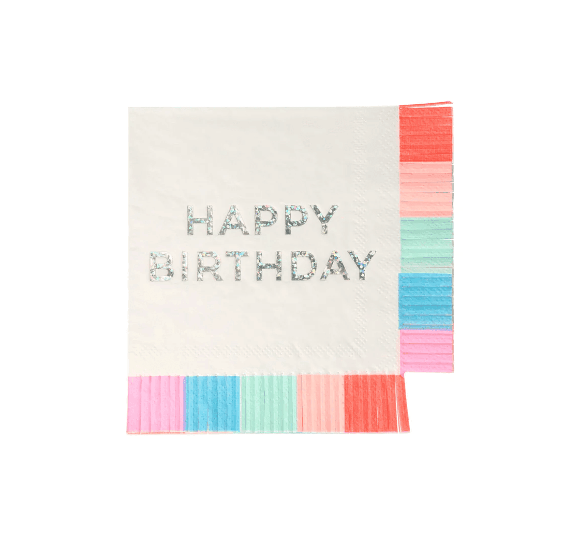 Meri Meri Birthday Fringe Small Napkins (x 16) - partyalacarte.co.in