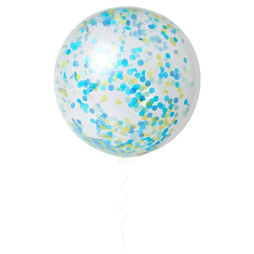 Meri Meri Blue Giant Confetti Balloon Kit (set of 3) - partyalacarte.co.in
