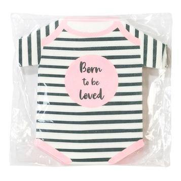Talking Table Born To Be Loved Pink Baby Napkins - partyalacarte.co.in