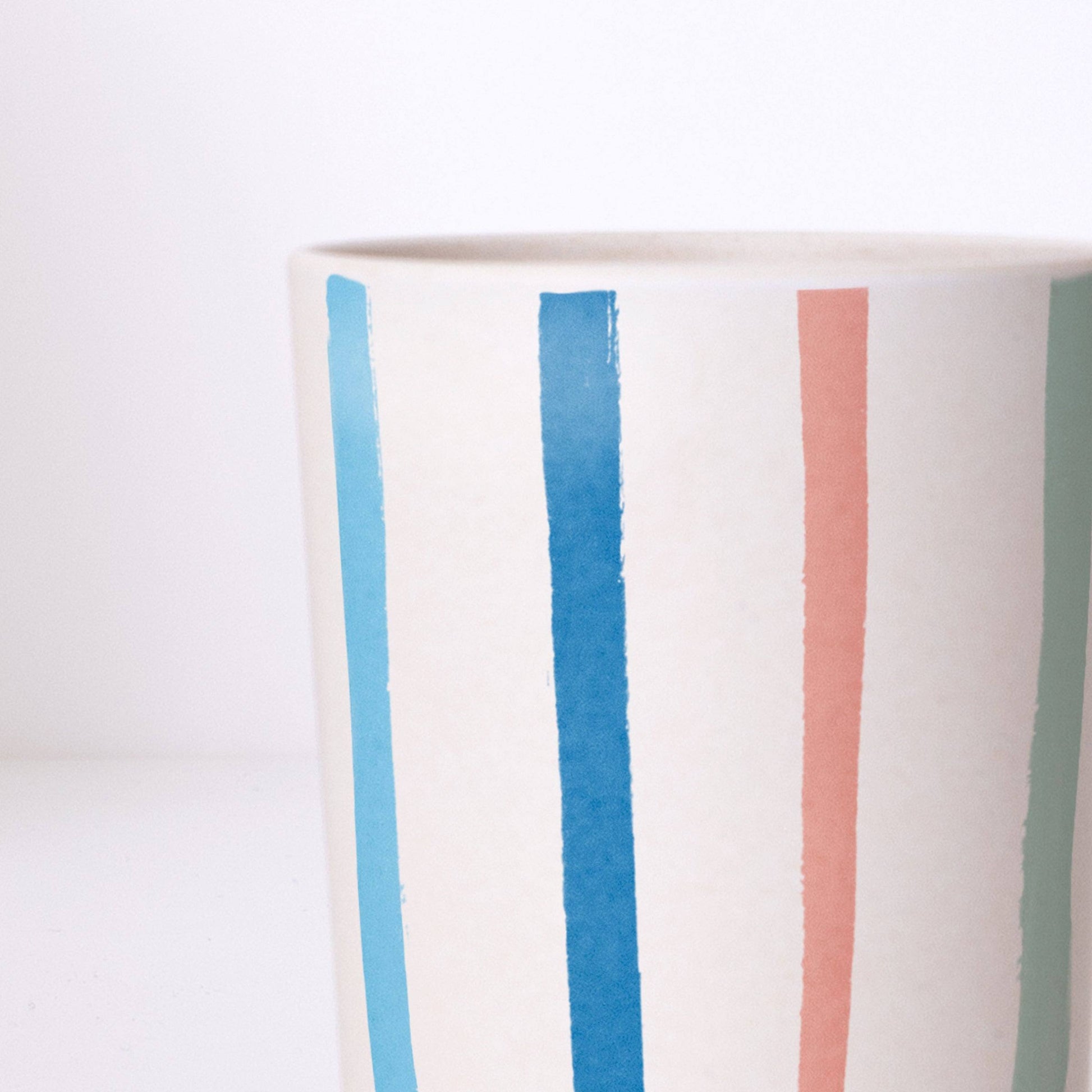 Meri Meri Bright Stripe Reusable Bamboo Cups (x 6) - partyalacarte.co.in